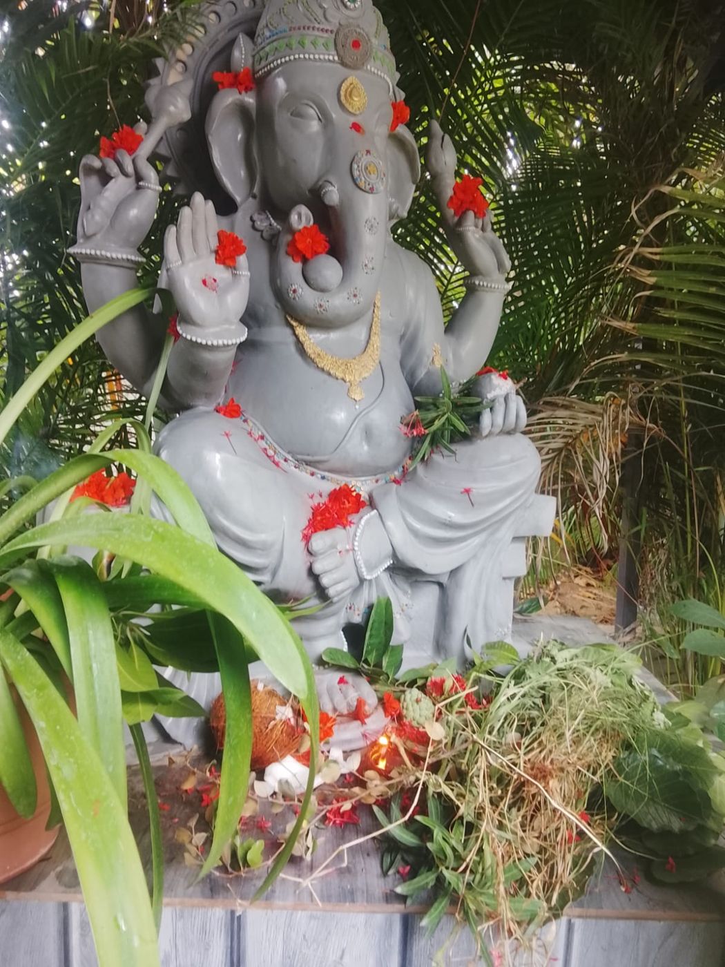 Ganesha in the garden